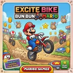 Excite Bike Bun Bun Mario